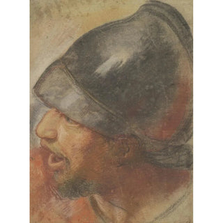 Atelier Assistant of Charles Le Brun - Head of a Macedonian Soldier.webp