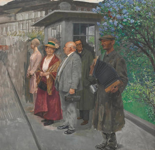 Attente au 2ème arrêt de tramway - Josef Engelhart