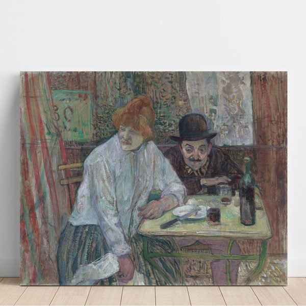Maalauksen jäljennös Kahvilassa La Mie - Henri de Toulouse-Lautrec