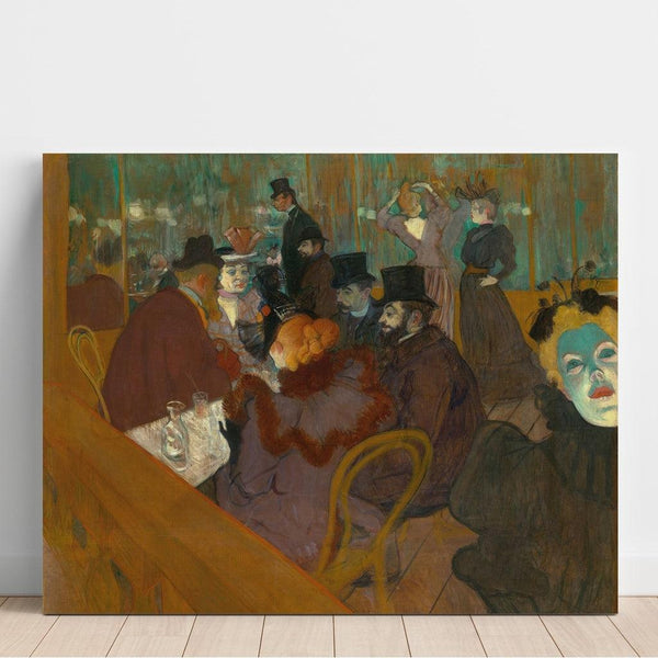 Maalauksen jäljennös Au Moulin Rouge - Henri de Toulouse-Lautrec