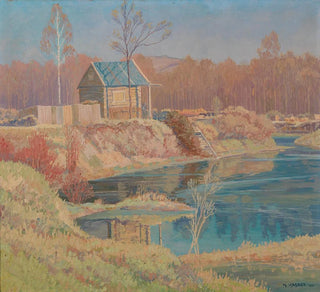 Au bord d'un lac - Max Kahrer