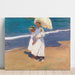 Maalauksen jäljennös Rannalla - Joaquín Sorolla