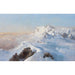 Maalauksen jäljennös sumuisten merien yläpuolella (Monte Rosa Rimpfischhornilta katsottuna) - Edward Theodore Compton