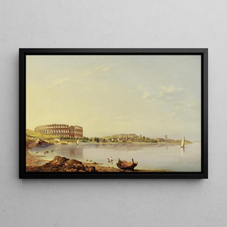 August Anton Tischbein - View Of Pula With The Roman Arena Istria.webp