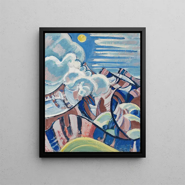 Vue sur le Gental - August Babberger — kehystetty taideteos seinällä