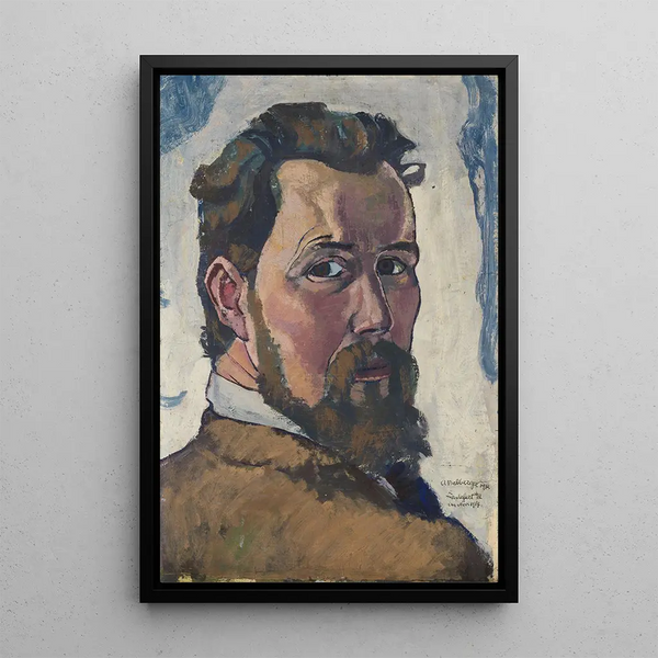 Autoportraatti - August Babberger — kehystetty taideteos seinällä