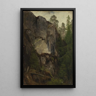 August Cappelen - Study of a Ravine.webp