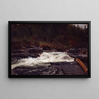 August Cappelen - Waterfall in Telemark Study for InvNo 427.webp