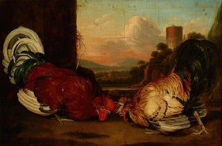 August Friedrich - Fight of Cocks.webp