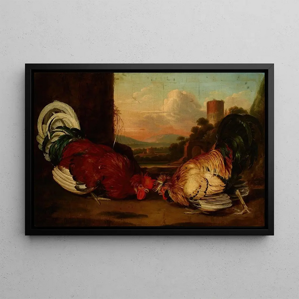 August Friedrich - Fight of Cocks.webp