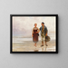 Reflektionen sur la plage - August Hagborg — kehystetty taideteos seinällä