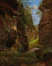 Gorge rocheuse dans l'Uttewalder Grund en Suisse saxonne - August Heinrich — näkymä teoksesta