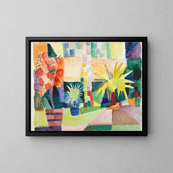 Arden sur le lac de Thoune - August Macke — kehystetty taideteos seinällä
