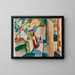 Thounen hautausmaalla - August Macke — kehystetty taideteos seinällä