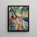 Tervetuloa Thun-järvelle - August Macke — kehystetty taideteos seinällä