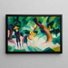 Lasten maalaus vuohen kanssa - August Macke — kehystetty taideteos seinällä