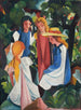 Quatre filles - August Macke — näkymä teoksesta