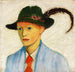 Nuori hattua höyhenissä - August Macke — näkymä teoksesta