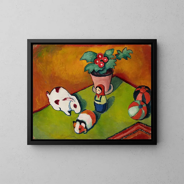 Little Walterin leluista - August Macke — kehystetty taideteos seinällä
