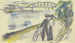 Sentier au Rhin - August Macke — näkymä teoksesta