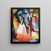 Ihmiset sinisen järven rannalla - August Macke — kehystetty taideteos seinällä
