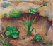 Pienet kasvit metsässä - August Macke — näkymä teoksesta