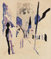 Rue am Abend - August Macke — näkymä teoksesta