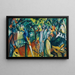Jardini zoologique I - August Macke — kehystetty taideteos seinällä