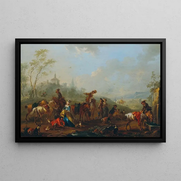 August Querfurt - Aufbruch zur Beizjagd.webp