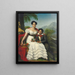 Portrait d'une dame et de son fils - August Riedel — kehystetty taideteos seinällä