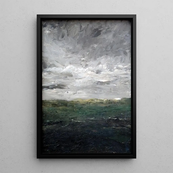 Maalauksen jäljennös Maisemakoe, niitty - August Strindberg