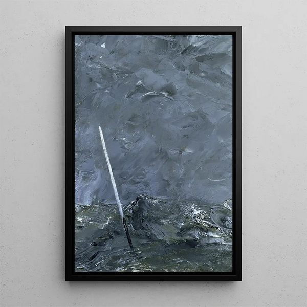 Maalauksen jäljennös August Strindberg
