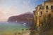 Maison de Tasso -maalaus Sorrentin rannikkolla - August Wilhelm Ferdinand Schirmer — näkymä teoksesta