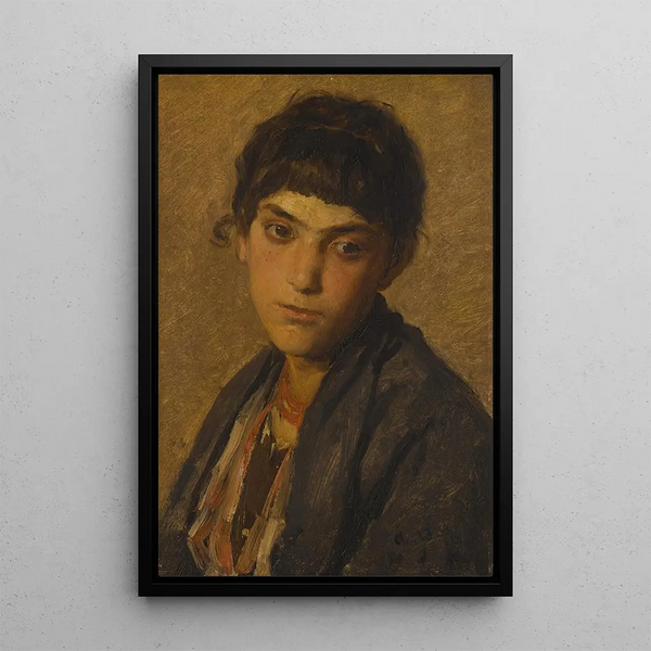 Harkittu tauko - August von Pettenkofen — kehystetty taideteos seinällä