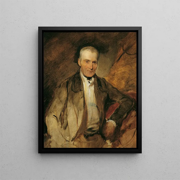 Le père du peintre Georg Raab - August von Pettenkofen — kehystetty taideteos seinällä