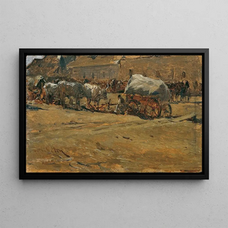 August von Pettenkofen - Ungarische Ochsengespanne.webp