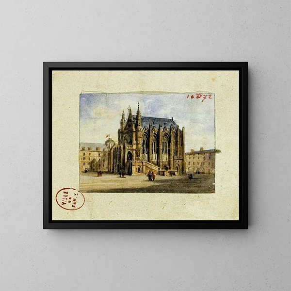 La Sainte-Chapelle - Auguste Sébastien Bénard — kehystetty taideteos seinällä