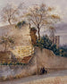 Rue Clovis muur Philippe Auguste - Auguste Sébastien Bénard — näkymä teoksesta