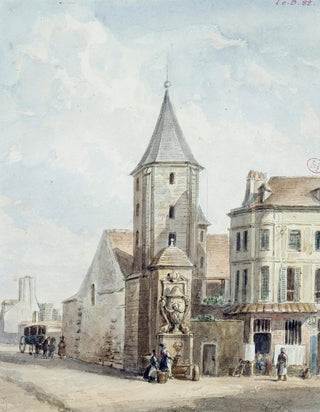 AugusteSbastien Bnard - Tour dAlexandre restes de labbaye Saint Victor Tour dangle des btiments abbatiaux.webp