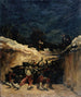 Zouaves kuolleina juoksuhaudassa - 1870 sodan kohtaus - Auguste André Lançon — näkymä teoksesta
