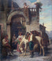 La halte des chevaux à l'auberge - Auguste Dutuit — näkymä teoksesta