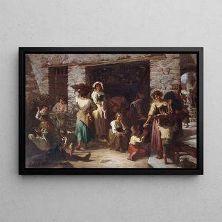 Auguste Dutuit - Scne de rue en Italie.webp