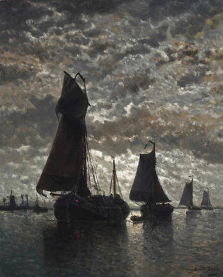 Auguste Henri Musin - Aurore Dhiver Sur La Meuse.webp