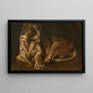 Auguste Lanon - Lionne couche.webp
