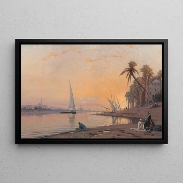 Auguste Louis Veillon - Arabs on banks of the Nile.webp