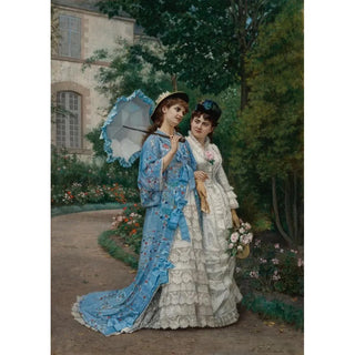 Auguste Toulmouche - A Garden Stroll.webp