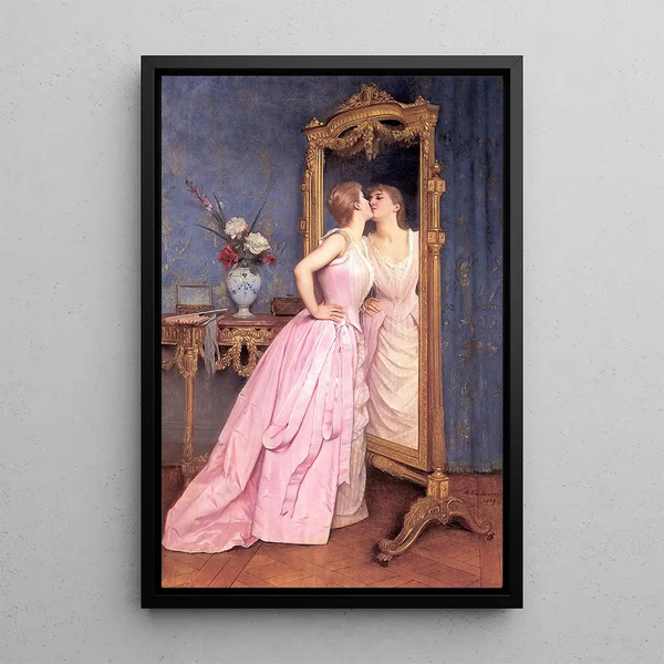 Maalauksen jäljennös Vanity Maalaus - Auguste Toulmouche