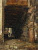 L'entrée d'une cour - Auguste Xavier Leprince — näkymä teoksesta