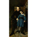 Victor Hugo'n muotokuva hänen poikansa François-Victor Hugo kanssa - Auguste de Châtillon — näkymä teoksesta