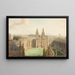 All Souls College - Radcliffen kirjastosta - Augustus Charles Pugin — kehystetty taideteos seinällä